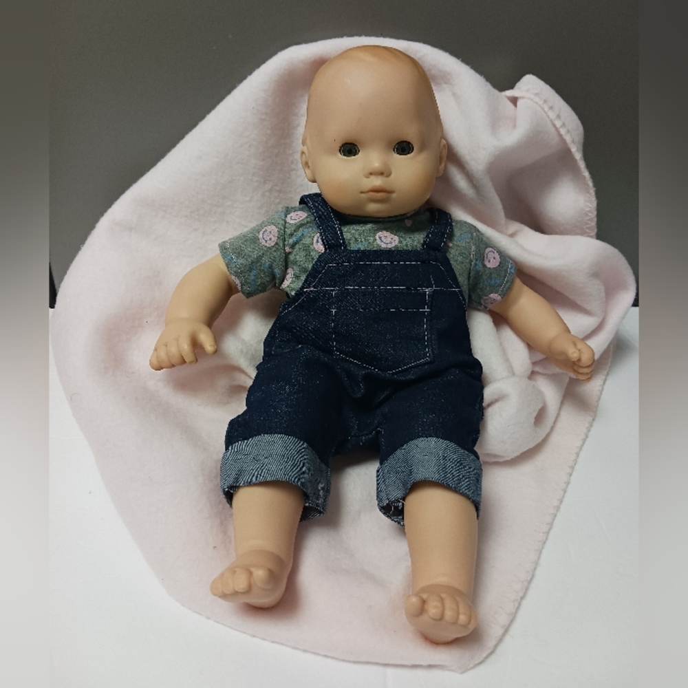 American Girl Bitty Baby Doll. Strawberry Blonde Molded Hair And Blue Sleep Eyes